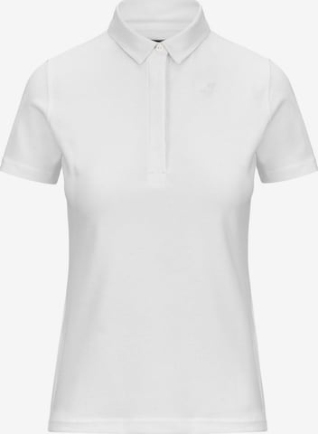 K-Way T-shirt 'K-WAY AMDEA PIQUE SLIM T-Shirt e Polo' i vit: framsida