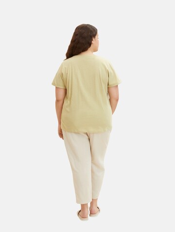 Tom Tailor Women + T-Shirt in Beige