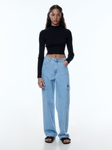 EDITED Wide leg Cargojeans 'Nalu' in Blauw