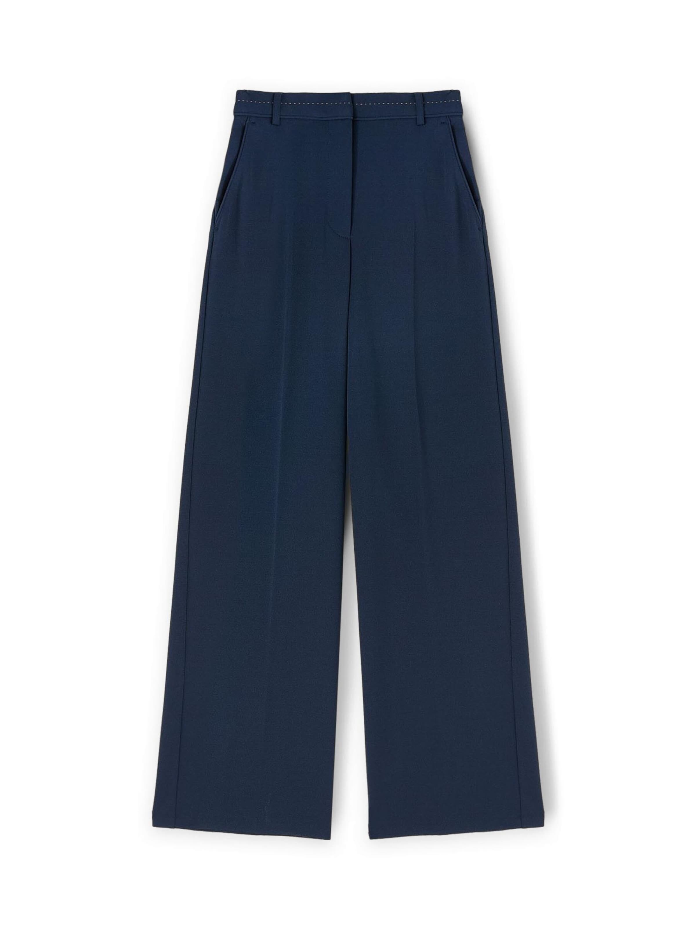 Wide Leg Pantalon MOTIVI en bleu : devant