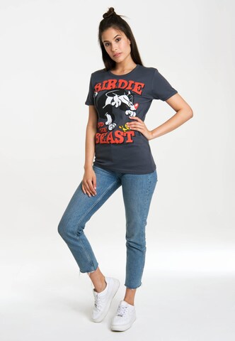 LOGOSHIRT T-Shirt 'Looney Tunes' in Blau
