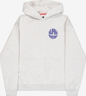 ALPHA INDUSTRIES Sweatshirt in Grau: Vorderseite
