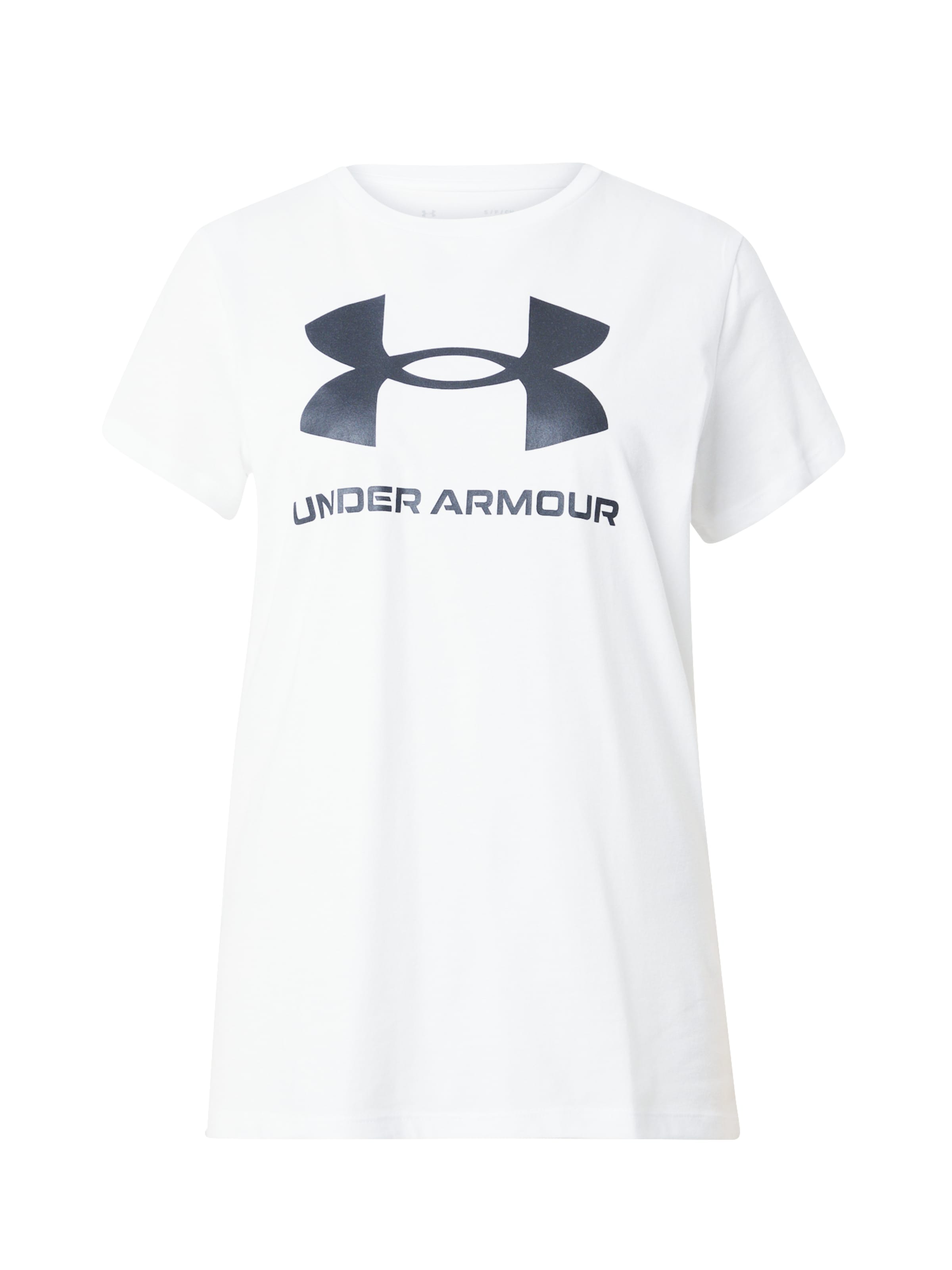 UNDER ARMOUR Performance Shirt 'SPORTSTYLE' in Black / White, Item view