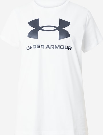 UNDER ARMOUR Funktionstopp 'SPORTSTYLE' i vit: framsida