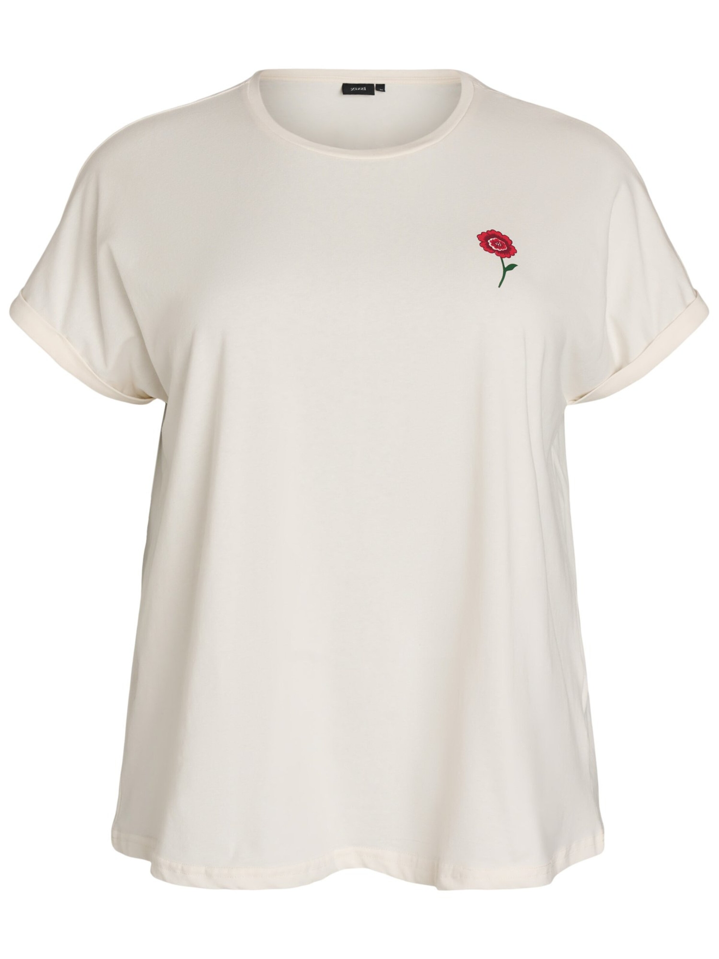 balts Zizzi T-Krekls 'Mdana': no priekšpuses