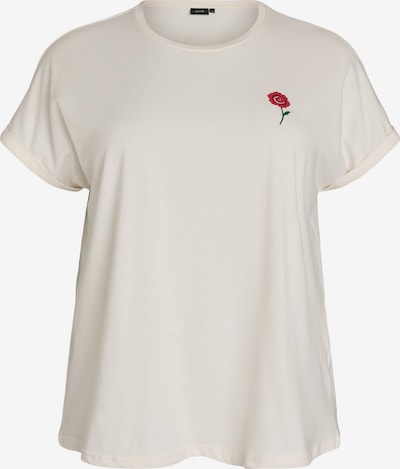 Zizzi Majica 'Mdana' u zelena / crvena / bijela, Pregled proizvoda