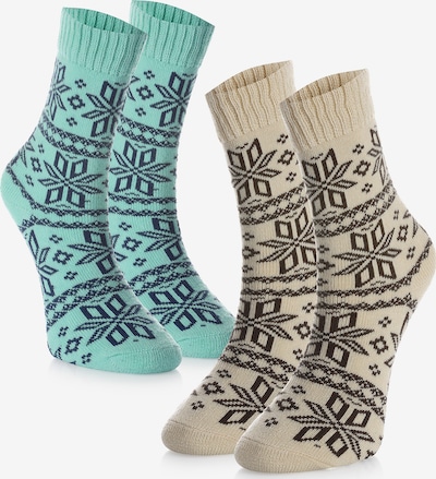 Crea Socks Socken in türkis / schwarz, Produktansicht