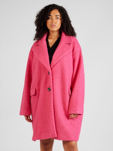ONLY Carmakoma Ανοιξιάτικο και φθινοπωρινό παλτό 'VALERIA' σε ροζ: μπροστά