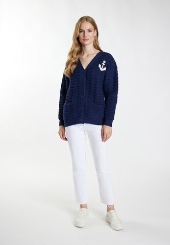 DreiMaster Maritim Knit cardigan in Blue