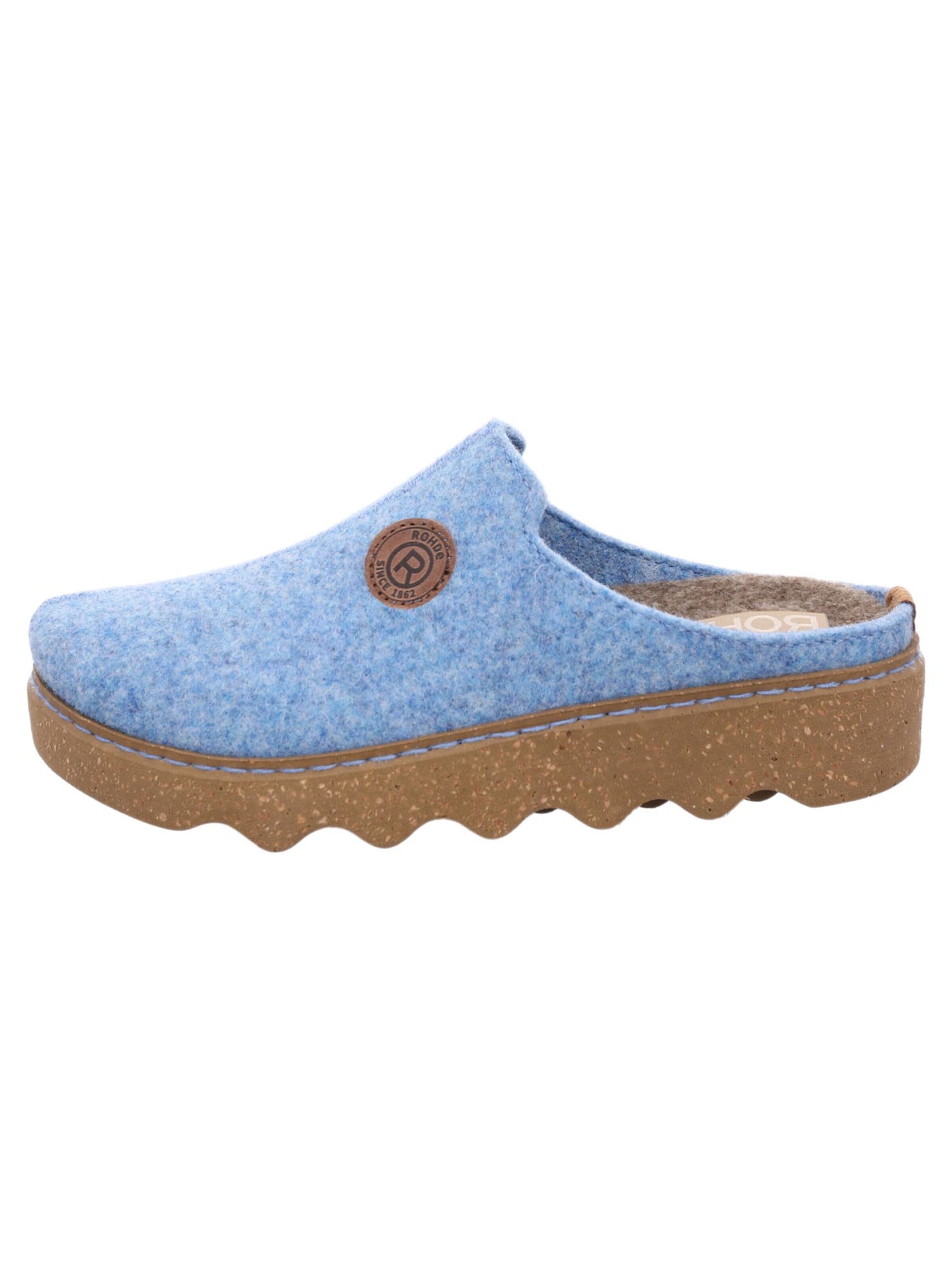 ROHDE Clogs 'Foggia-D' in Blauw: voorkant