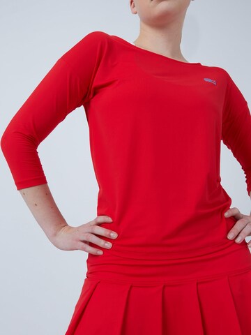 SPORTKIND Funktionsshirt '3/4 Loose Fit'‌‌‌‌‌‌‌‌‌ in Rot
