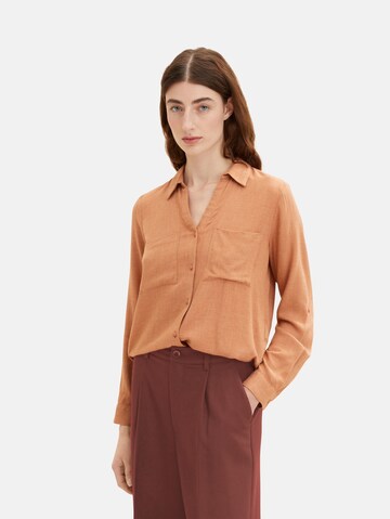 Camicia da donna di TOM TAILOR in arancione: frontale