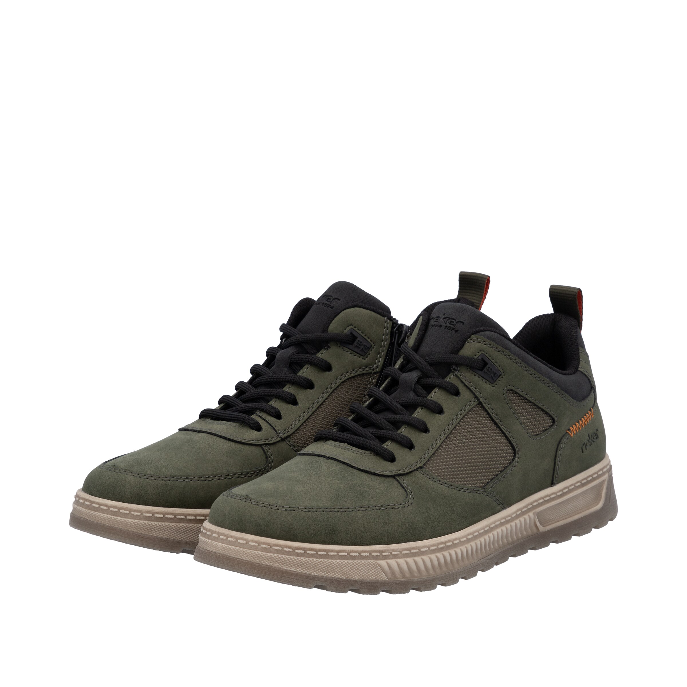 Baskets basses Rieker en vert