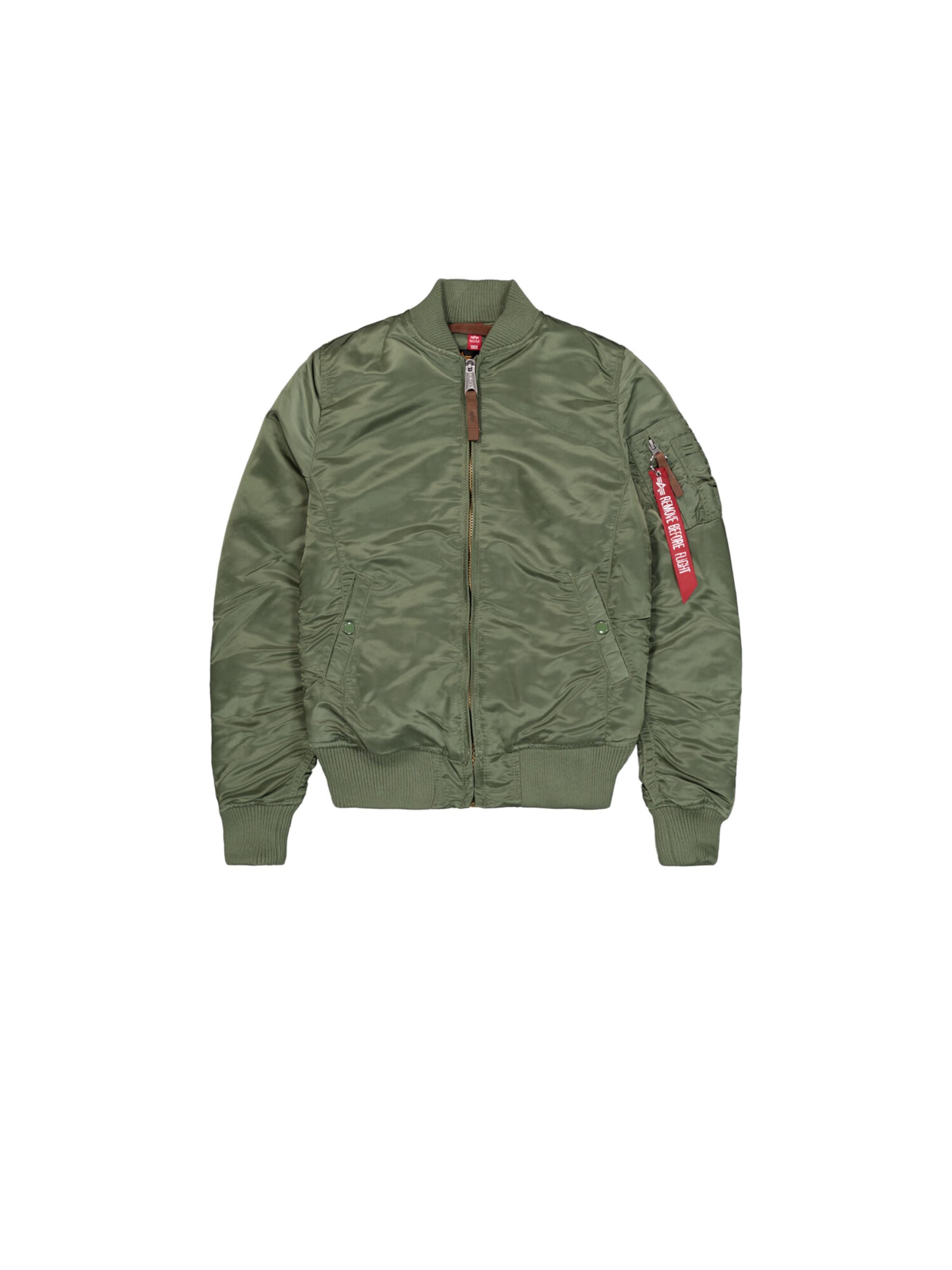 ALPHA INDUSTRIES Between-Season Jacket 'MA-1 VF 59' in Green: front
