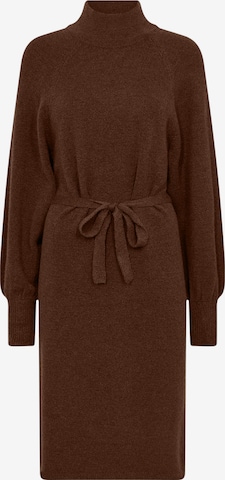 Soyaconcept Stickad klänning 'NESSIE' i brun: framsida