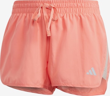 ADIDAS PERFORMANCE Loose fit Workout Pants 'Run It' in Orange: front