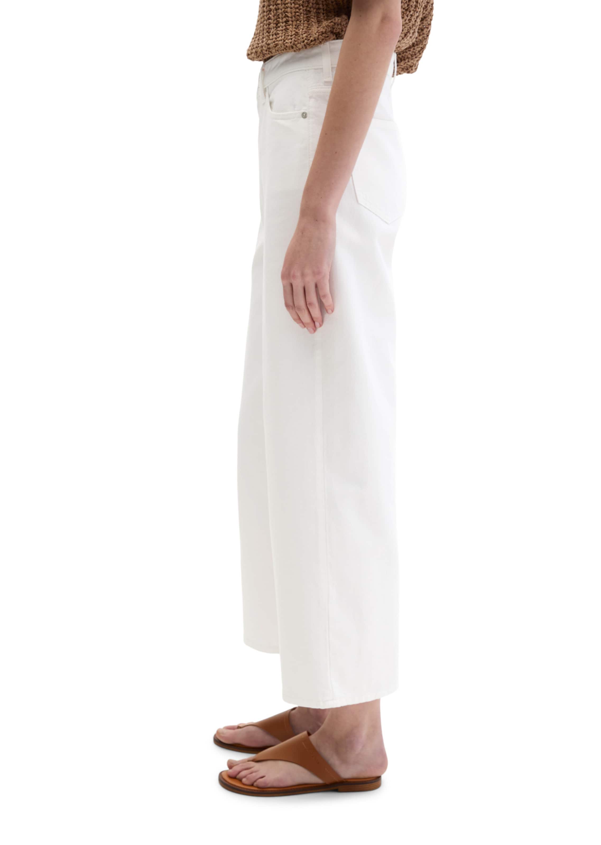 Marc O'Polo Wide leg Jeans 'Tolva' in Wit