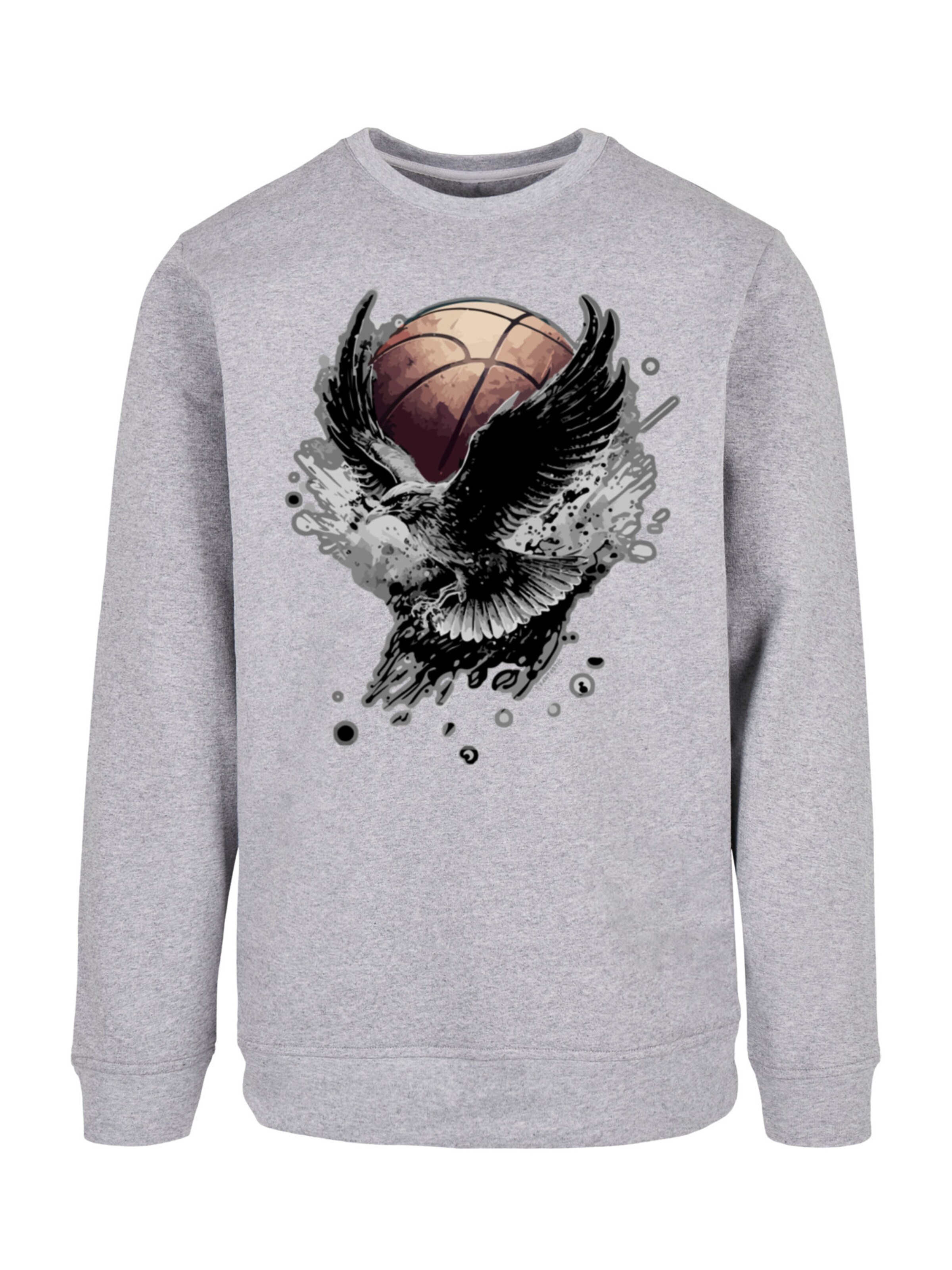 F4NT4STIC Sweatshirt in Grijs: voorkant