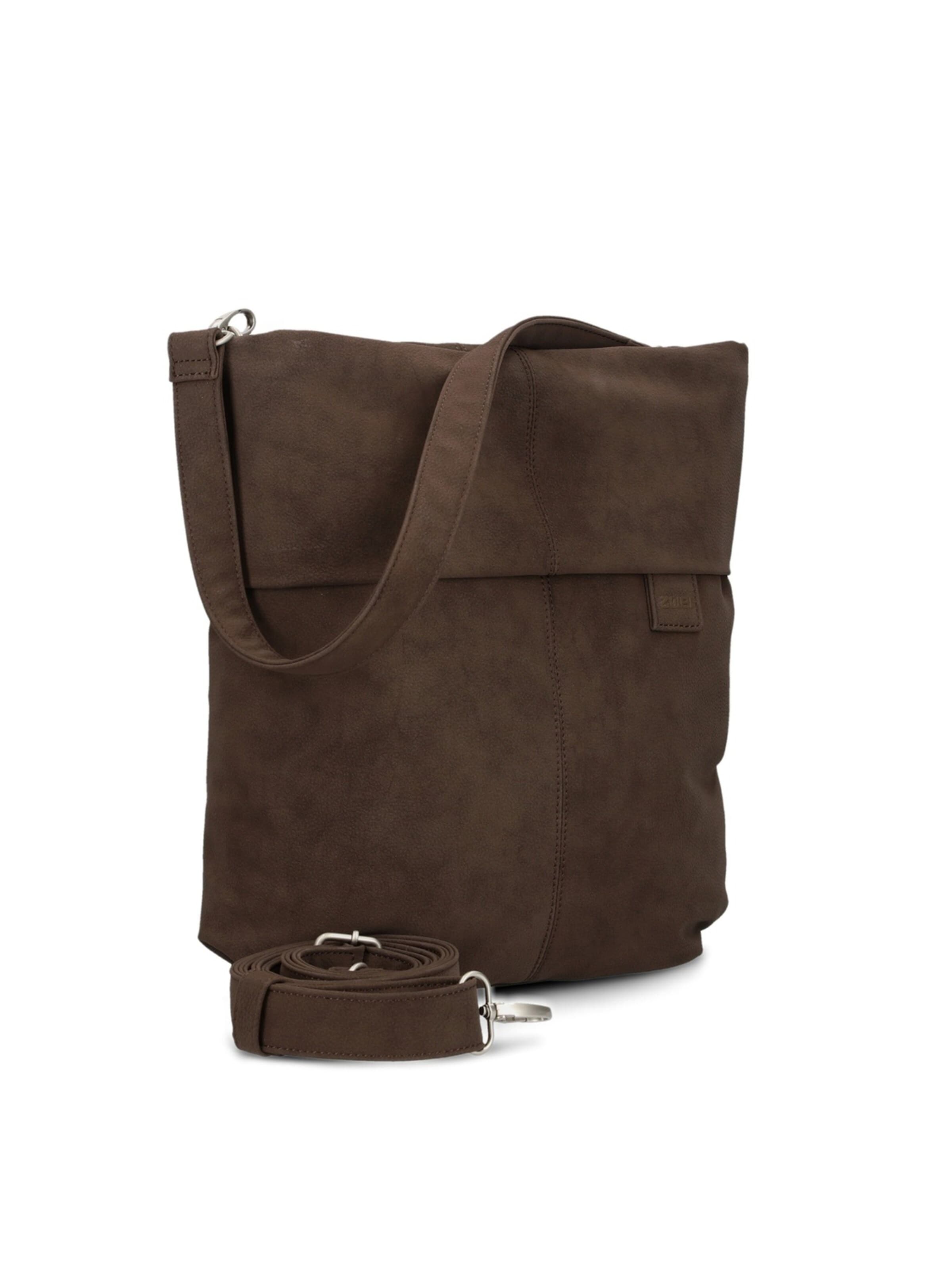 ZWEI Handbag 'MADEMOISELLE.M M12' in Brown