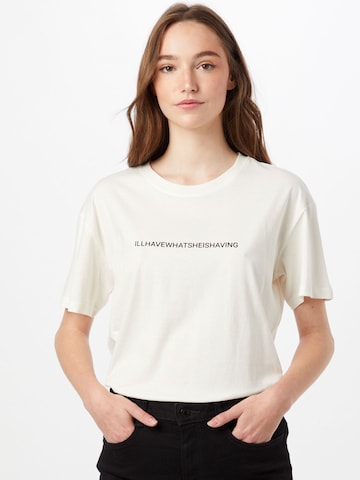 MSCH COPENHAGEN Μπλουζάκι 'Liv' σε λευκό: μπροστά