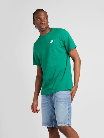 Nike Sportswear - Regular Fit Camisa 'CLUB' em verde