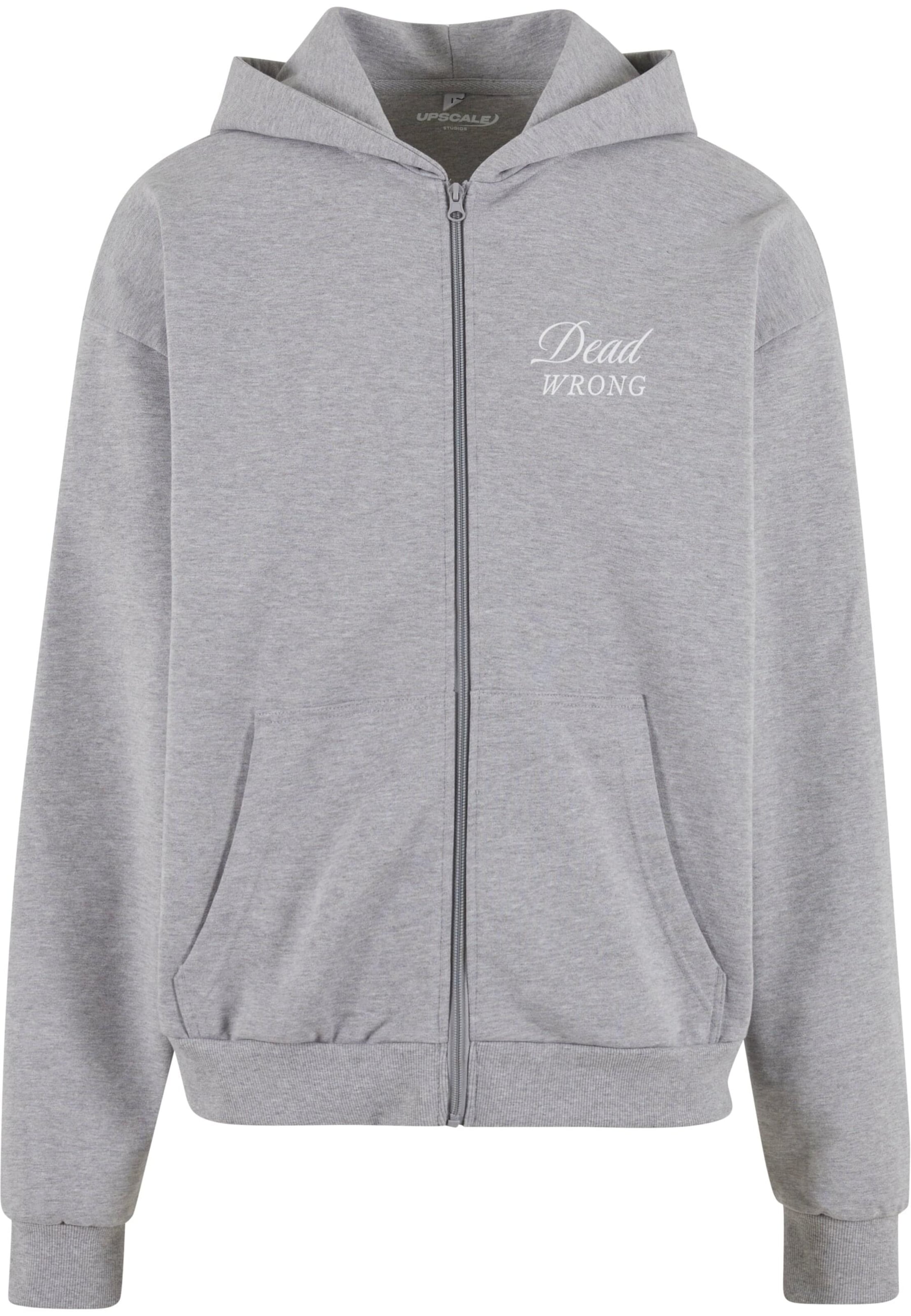 MT Upscale Sweatvest in Grijs: voorkant