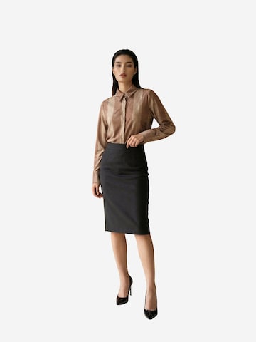 My fashion Shirt in Bruin: voorkant