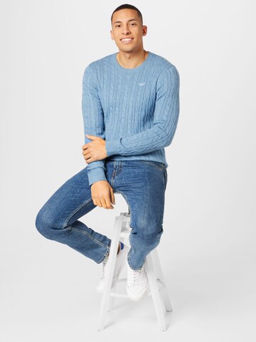 HOLLISTER Пуловер в синьо