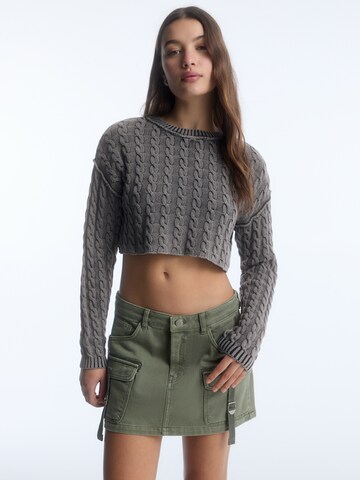 Pull&Bear Sweater in Grey: front