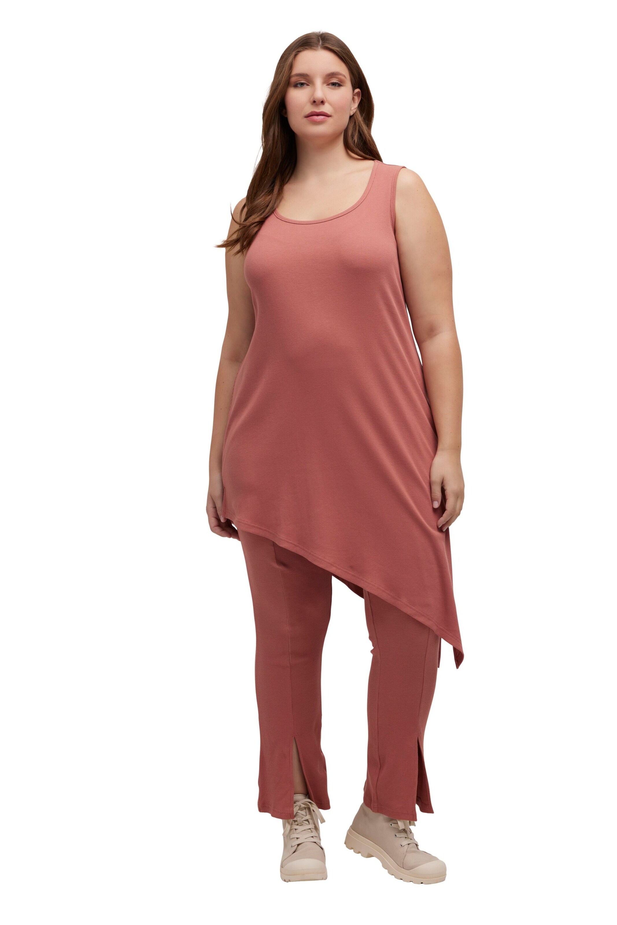 Ulla Popken ShirtTop in Orange: Vorderseite