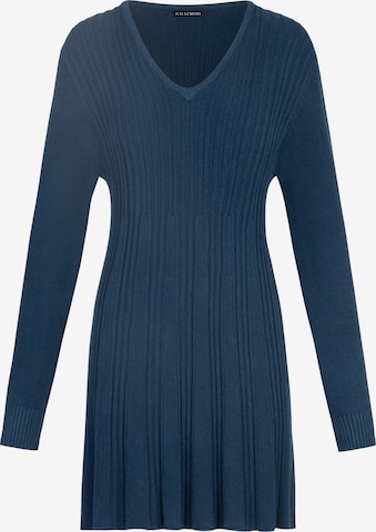 Kraimod Stickad klänning i blå: framsida