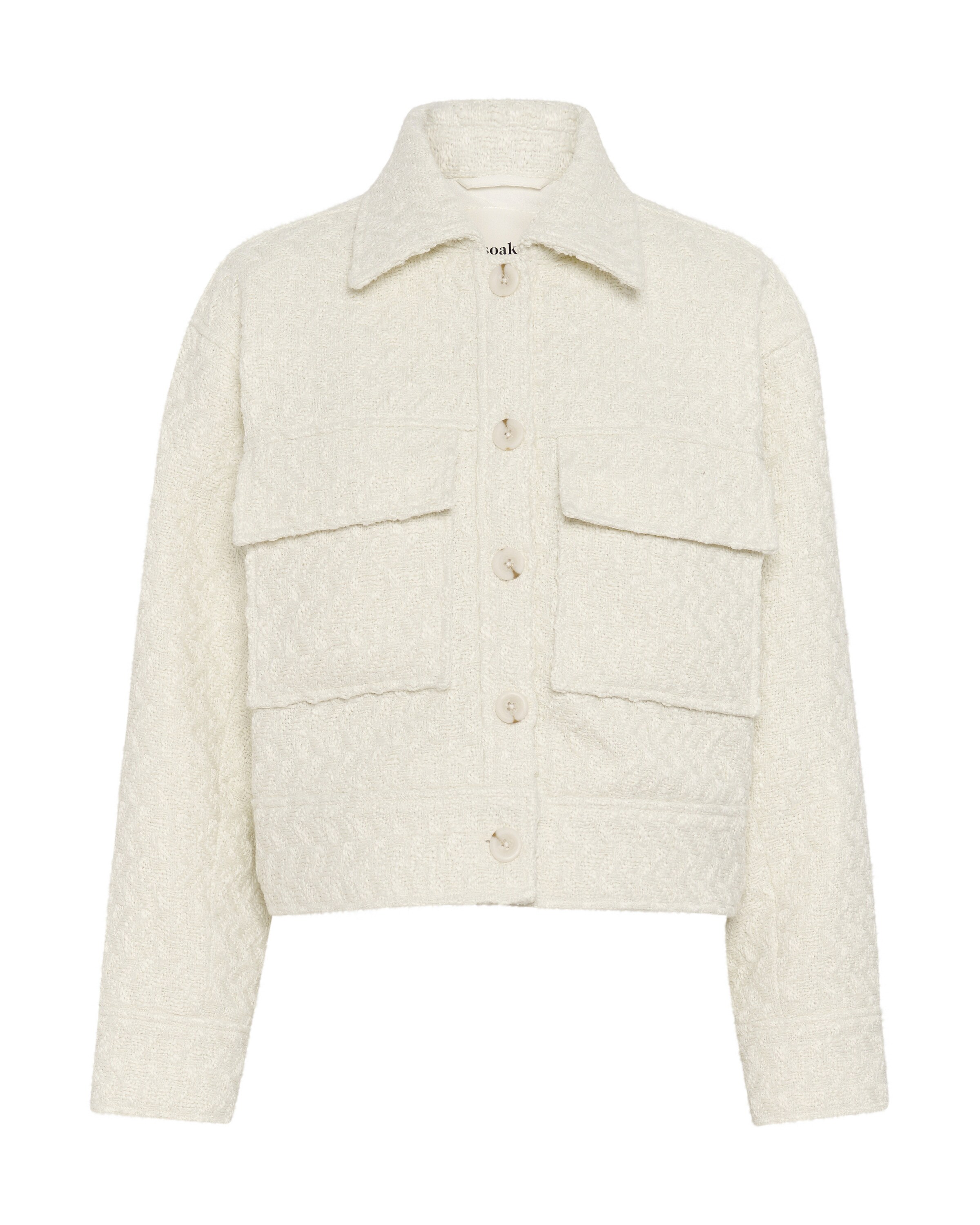 Veste mi-saison 'Maree' SOAKED IN LUXURY en blanc : devant