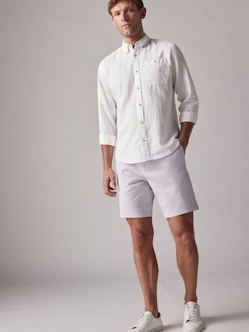 Next Regular Chino Pants in Purple: front