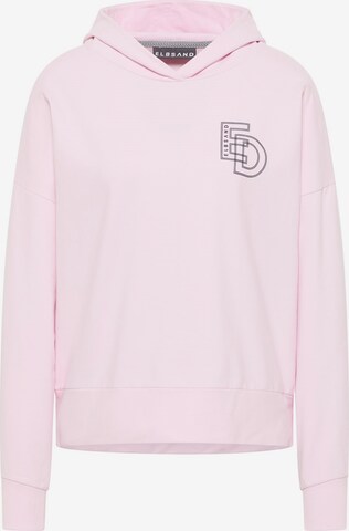 Elbsand Sweatshirt in Roze: voorkant