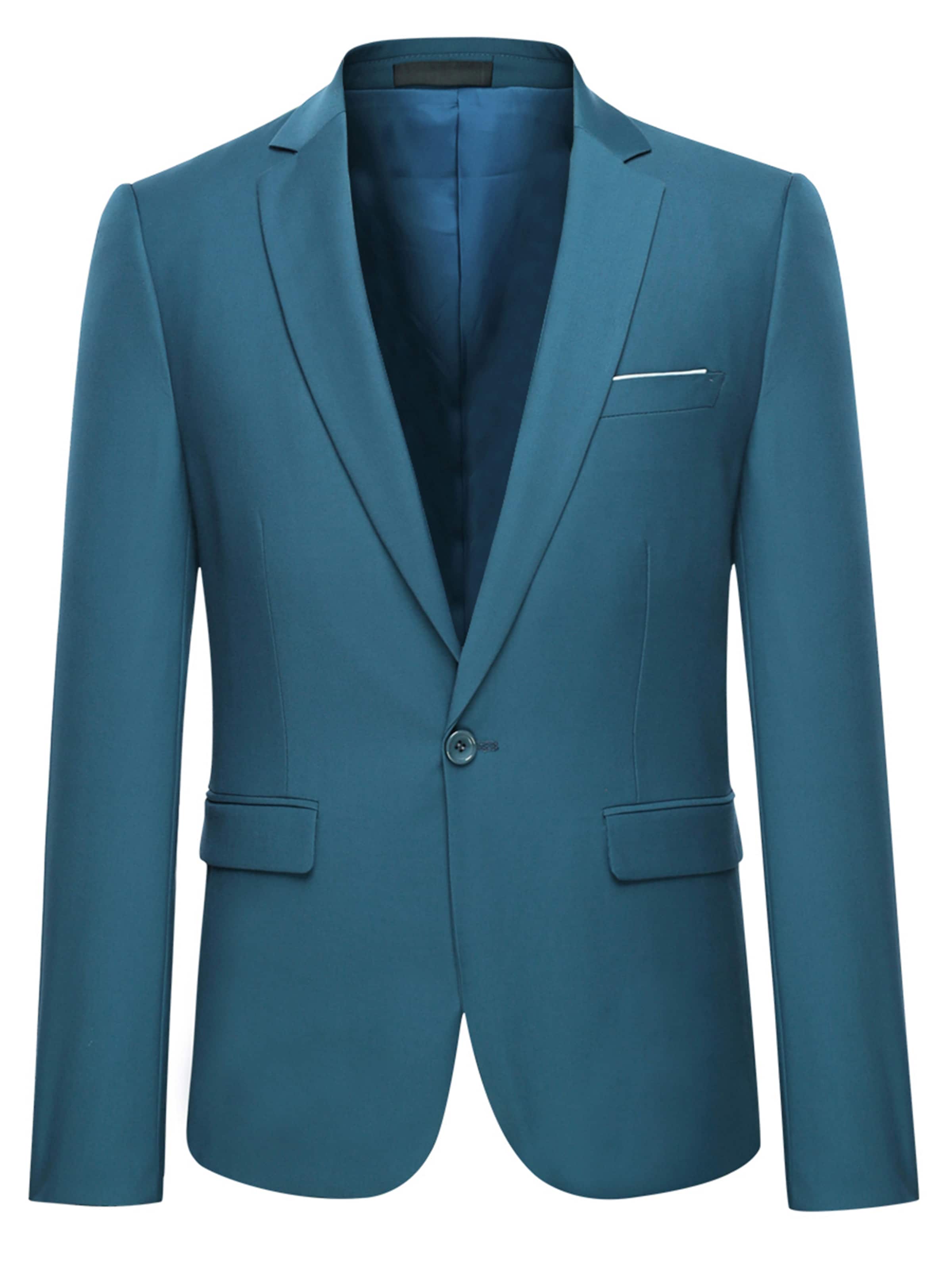 Youthup Suit Jacket in Blue: front