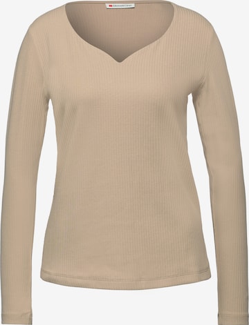 STREET ONE Shirt in Beige: Vorderseite
