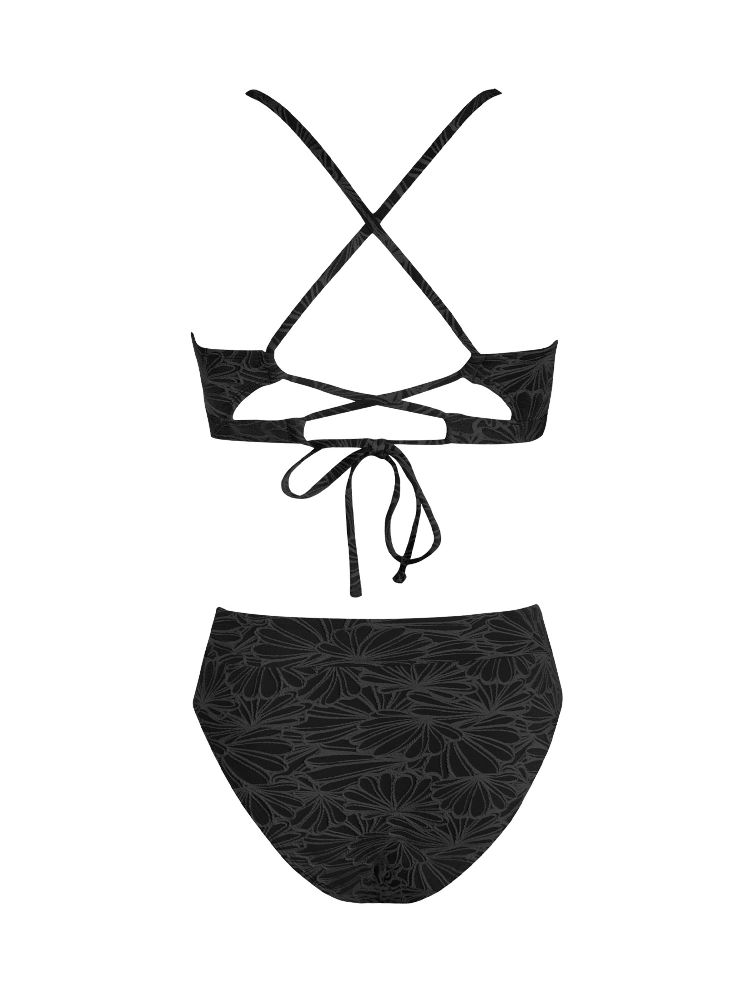 Cupshe Bikini 'DAA12C2L007AA' in Schwarz