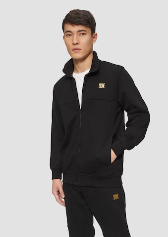 s.Oliver Sweatvest in Zwart: voorkant