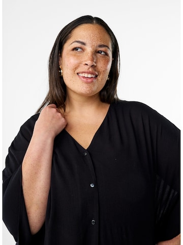 Swim by Zizzi Obleka za na plažo 'Slulu' | črna barva