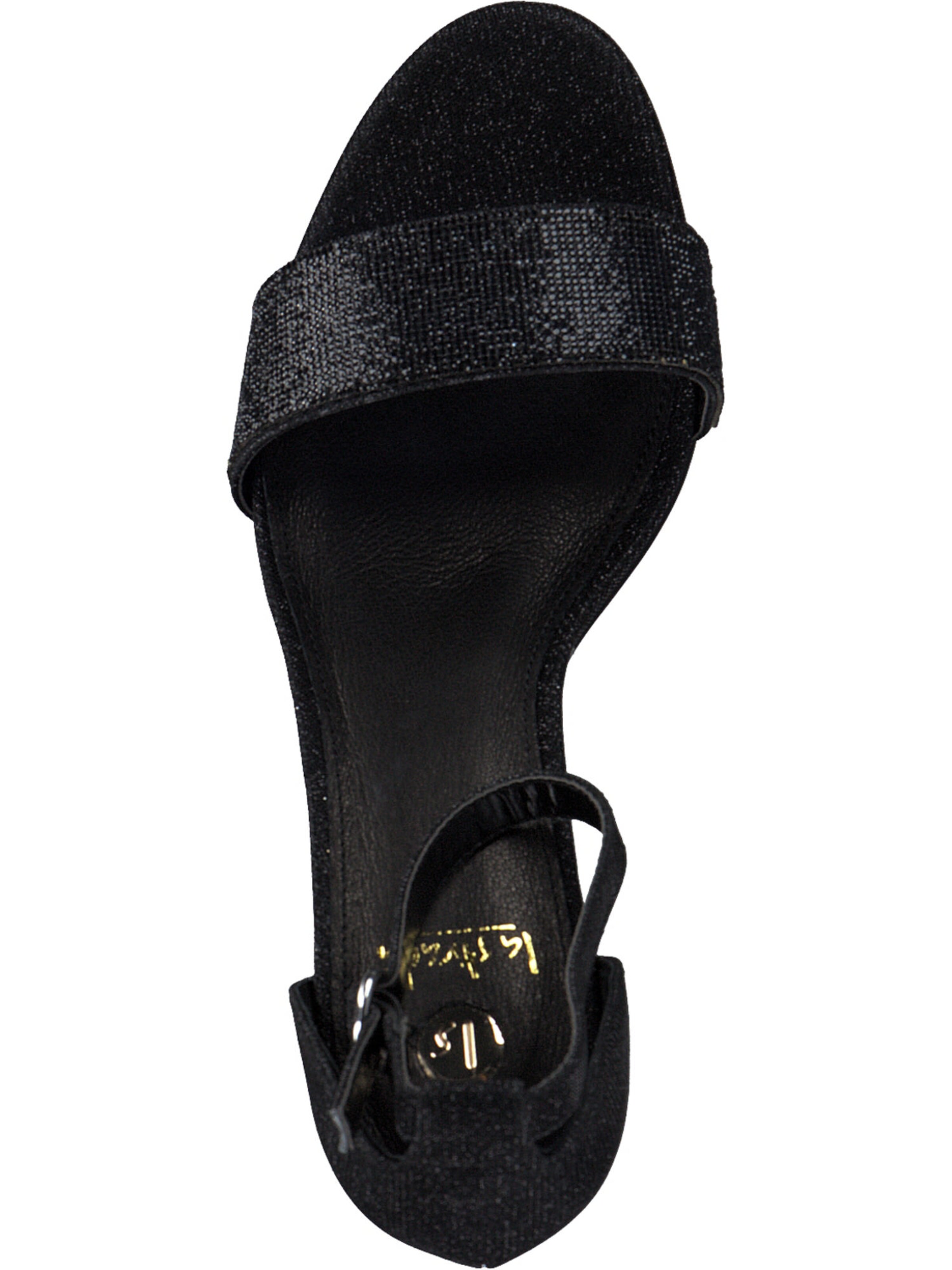 LA STRADA Sandalen met riem in Zwart