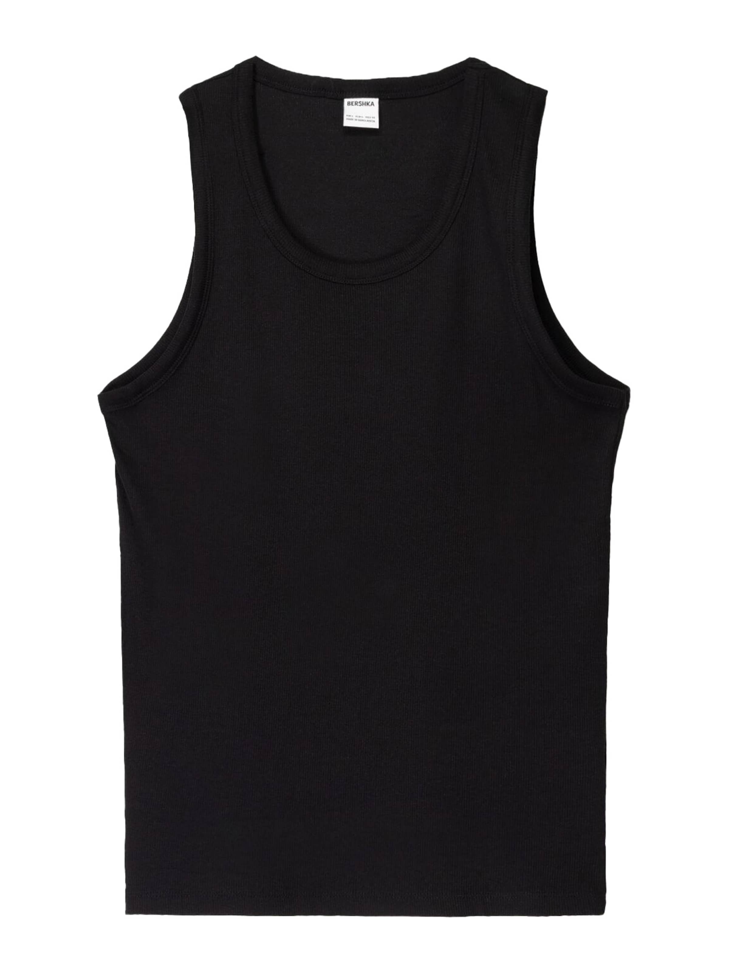 Bershka Póló - fekete: elől