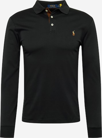 Tricou de la Polo Ralph Lauren pe negru: față