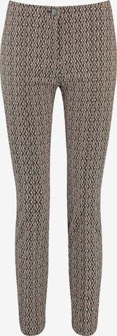 GERRY WEBER Slimfit Broek in Beige: voorkant