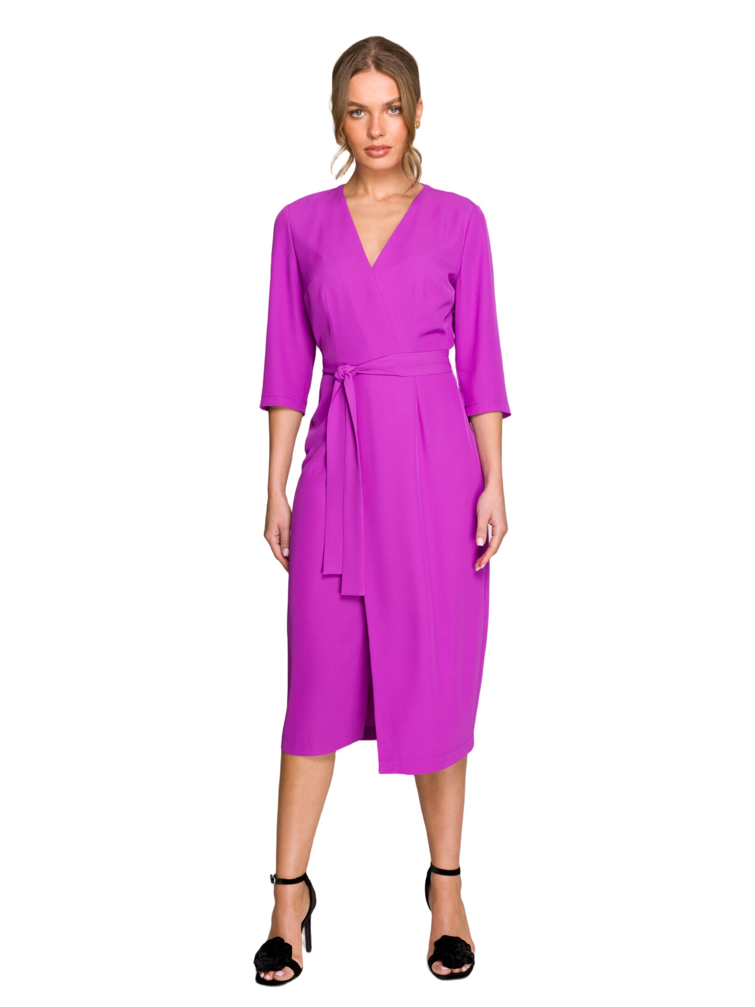 Rochie 'Sukienka z kopertowym motywem' de la Stylove pe mov