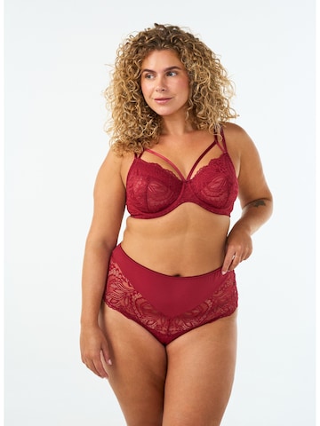 Devoted by Zizzi - Tanga 'SIGNY' en rojo: frente
