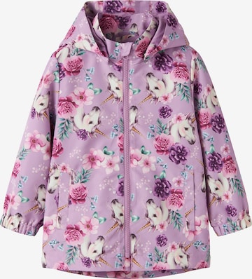 NAME IT Kurtka przejściowa 'NMFMAXI' w kolorze fioletowy: przód