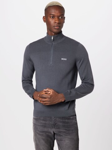 BOSS Pullover 'Zomat' in Grau: predná strana