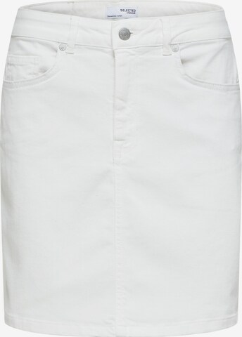 SELECTED FEMME - Saia 'Svava' em branco: frente