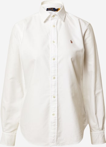 Chemisier Polo Ralph Lauren en blanc : devant