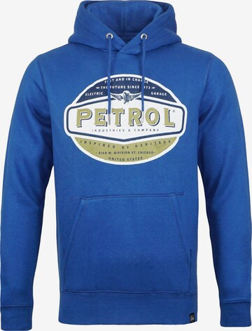 Sweat-shirt Petrol Industries en bleu : devant